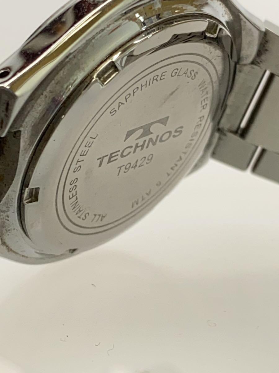 TECHNOS◆腕時計/アナログ/GRN/T9429_画像3