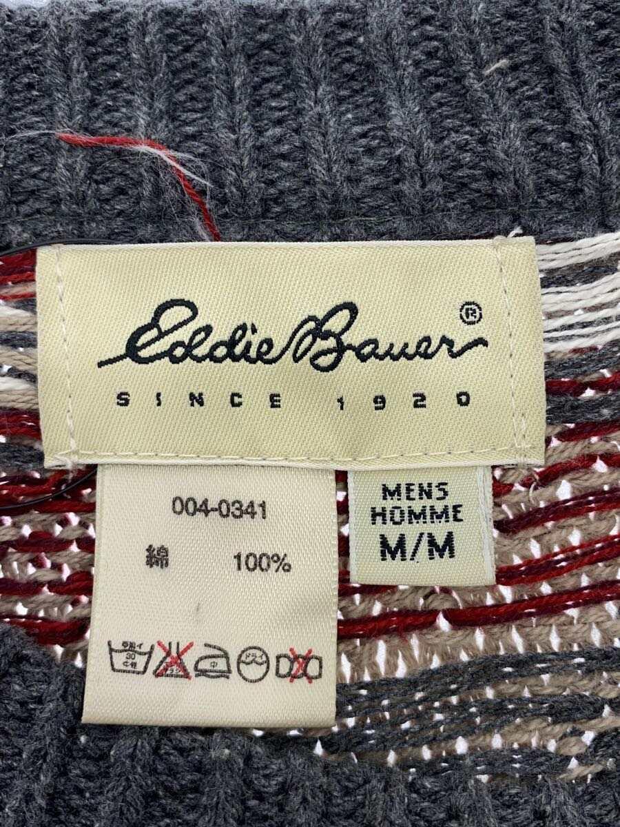 EDDIE BAUER◆ノルディック柄/セーター(薄手)/M/コットン/マルチカラー/総柄_画像3