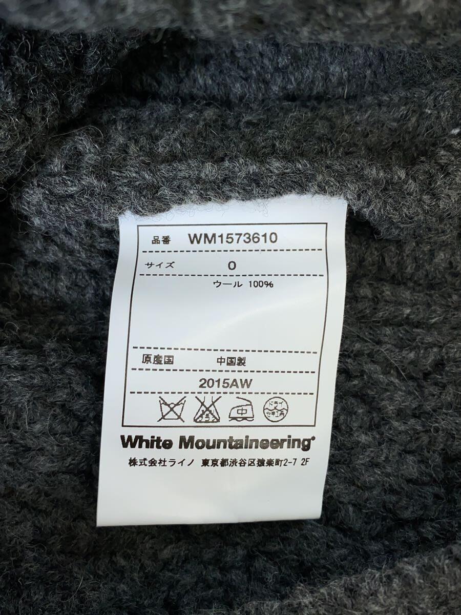WHITE MOUNTAINEERING◆セーター(厚手)/O/ウール/GRY/無地_画像4