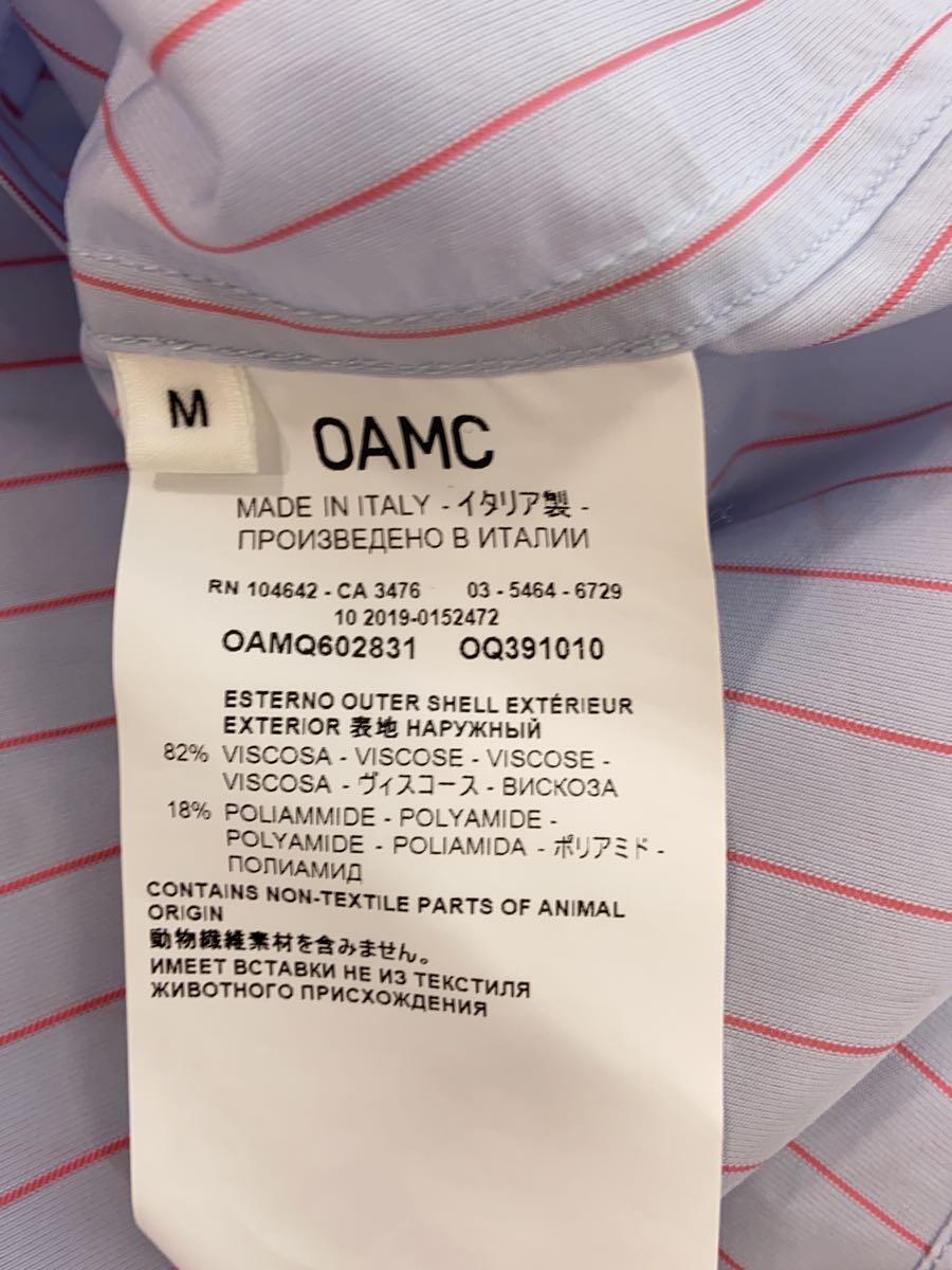 OAMC(OVER ALL MASTER CLOTH)◆長袖シャツ/M/-/BLU/ストライプ/OQ391010/シアーシャツ_画像4
