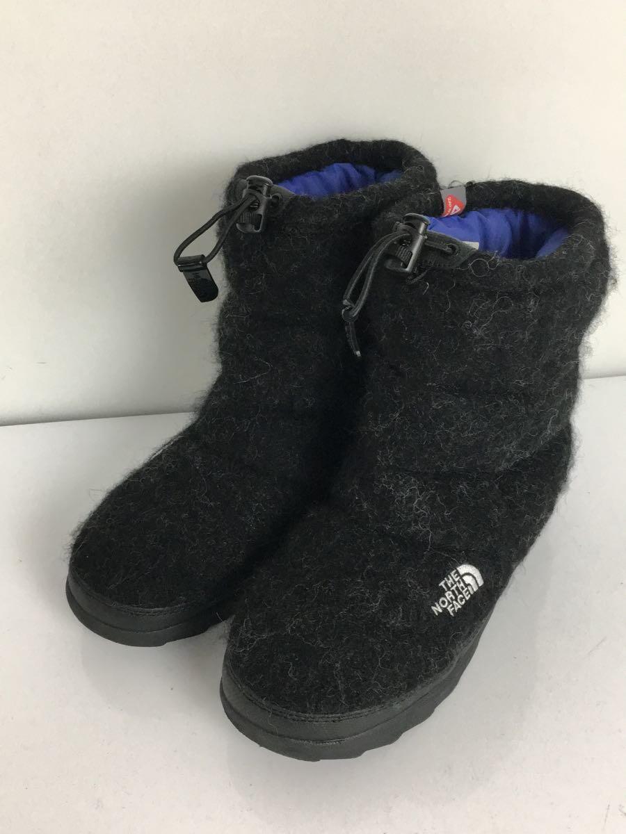 THE NORTH FACE◆W Nuptse Bootie Wool Luxe/ヌプシ/ブーツ/25cm/ブラック/NFW51583_画像2