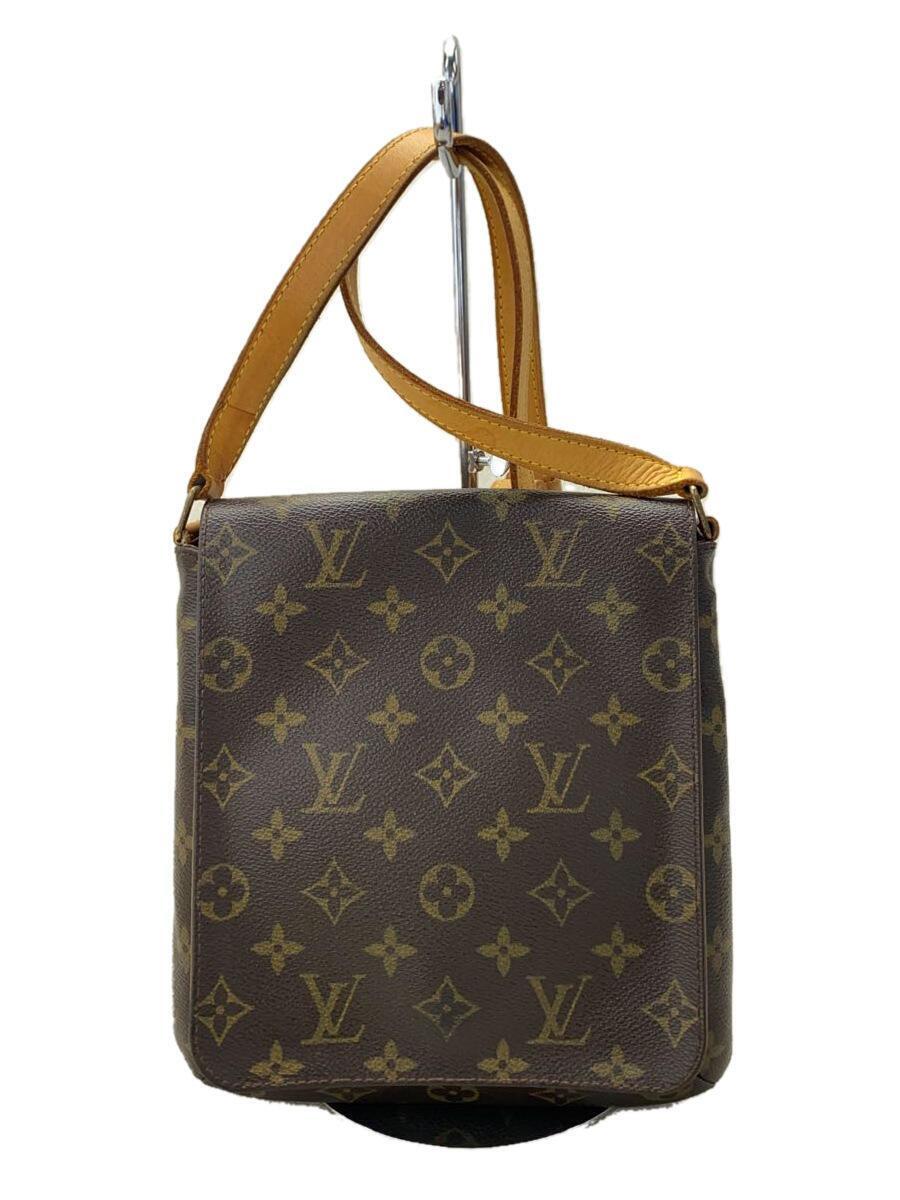 LOUIS VUITTON◆ミュゼット・サルサ_モノグラム・キャンバス_ロングショルダー_BRW/PVC/ブラウン/M51387_画像1