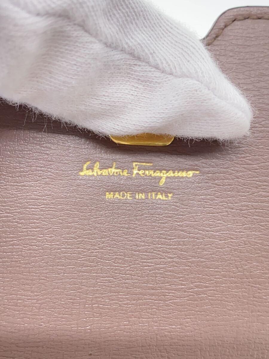 Salvatore Ferragamo◆長財布/レザー/PNK/レディース/22E008_画像3