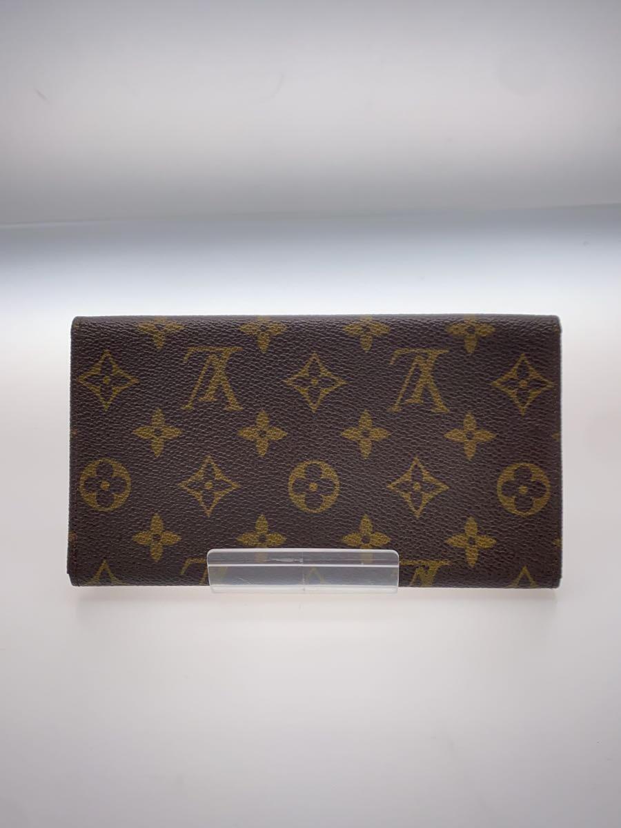 LOUIS VUITTON◆モノグラム 長財布/PVC/BRW/総柄/メンズ_画像2