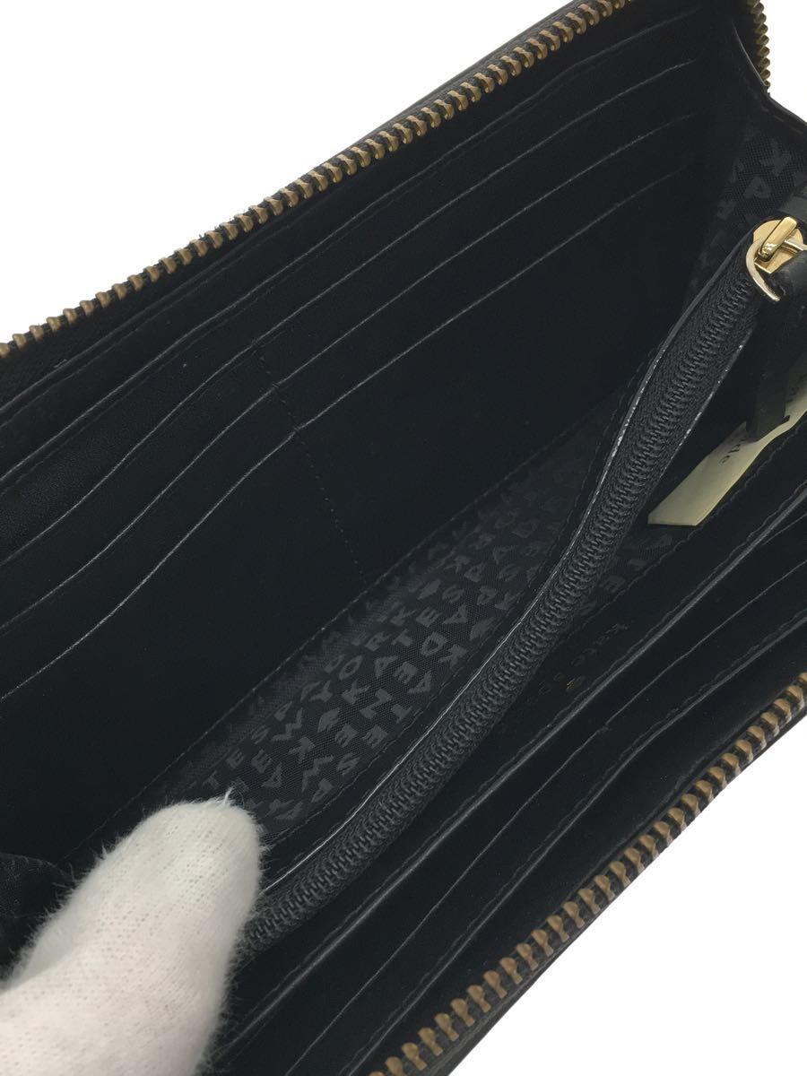 kate spade new york◆ジップ破損/Bay Street Lacey Wallet/レザー/BLK/レディース/WLRU2749_画像6