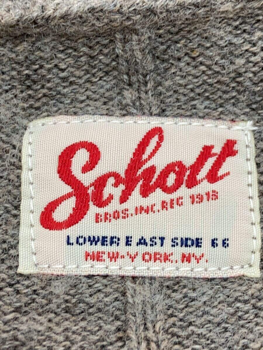 Schott◆セーター(薄手)/M/コットン/GRY
