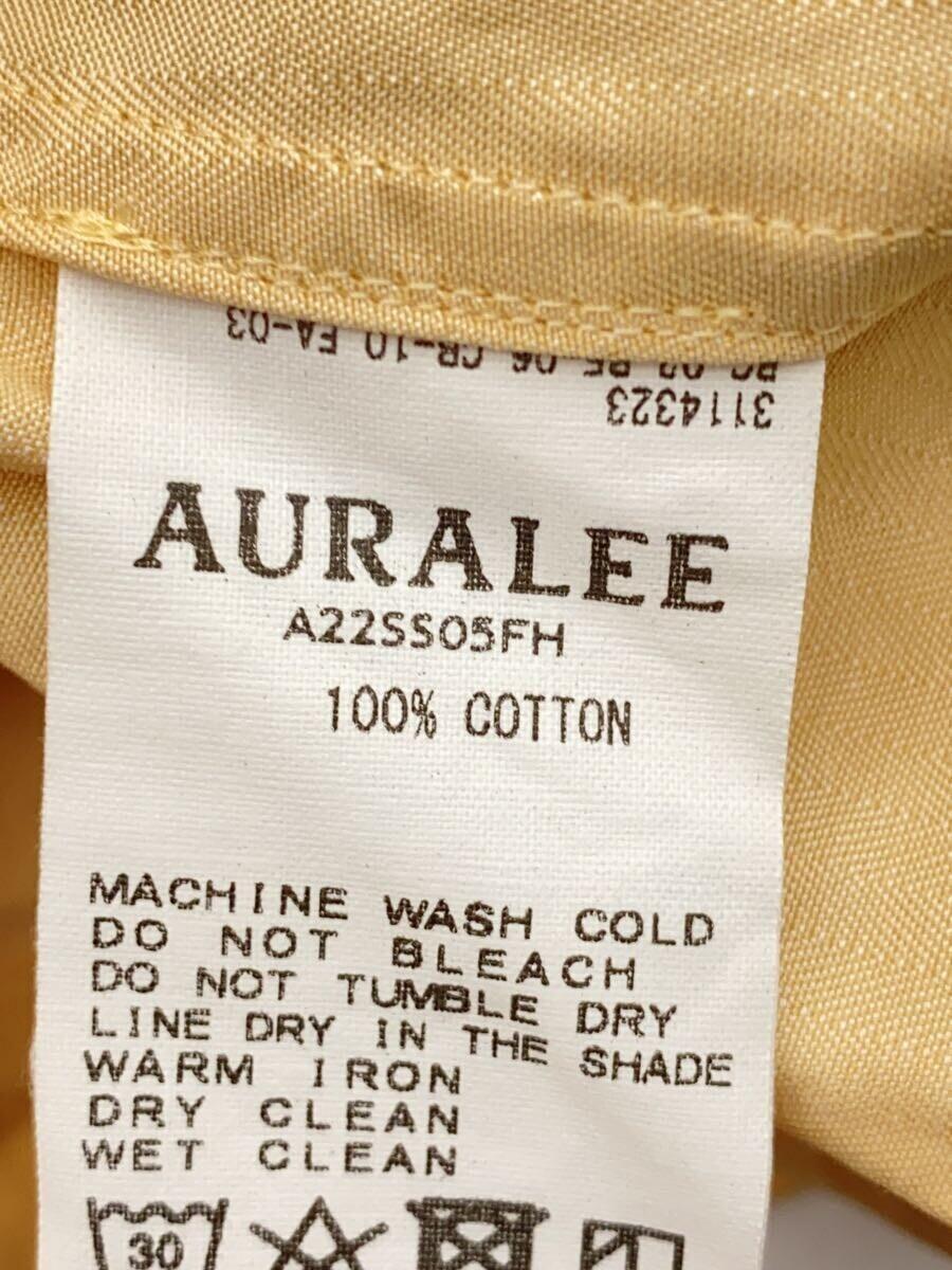 AURALEE◆半袖ブラウス/1/コットン/BEG/A22SS05FH_画像4