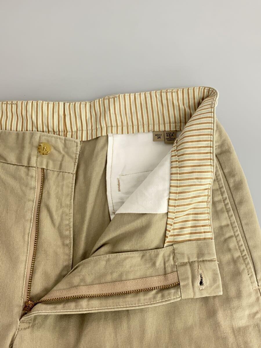 BILLS KHAKIS◆ボトム/34/コットン/ベージュ/チノパンツ/USA製_画像3