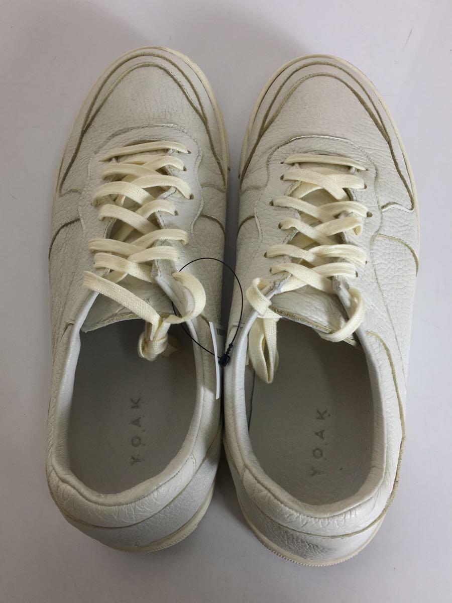 YOAK◆ローカットスニーカー/40/WHT/レザー