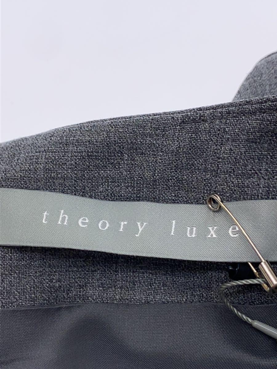 theory luxe◆半袖ワンピース/38/ウール/GRY/無地/03-9905517-030-038_画像3