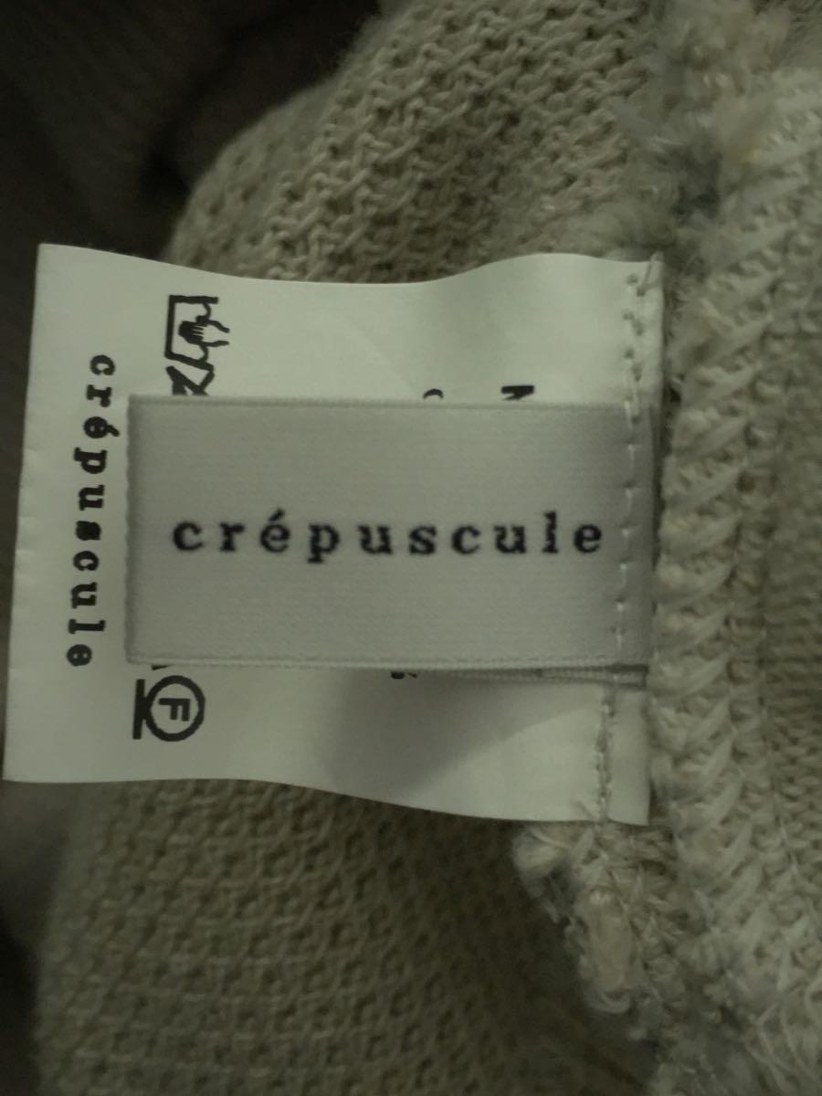 crepuscule◆カーディガン(厚手)/1/コットン/CRM_画像3