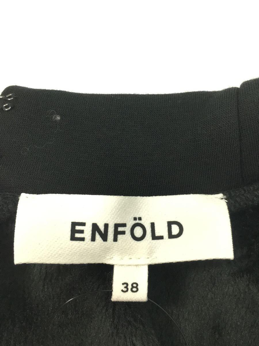 ENFOLD◆23SS/WIDE-ARM PULLOVER/スウェット/38/ポリエステル/ブラック/300FA280-2610_画像3