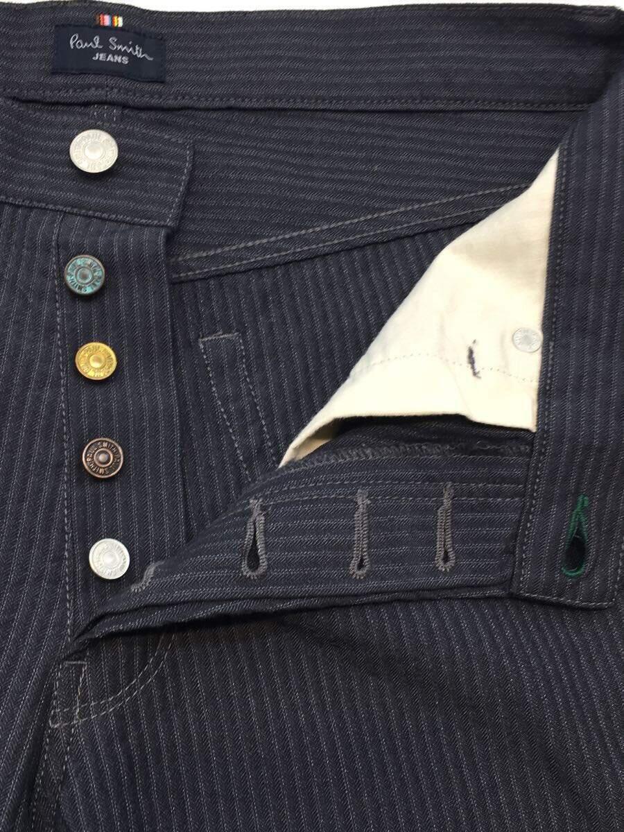 Paul Smith jeans◆ストレートパンツ/XL/ウール/GRY/ストライプ_画像3
