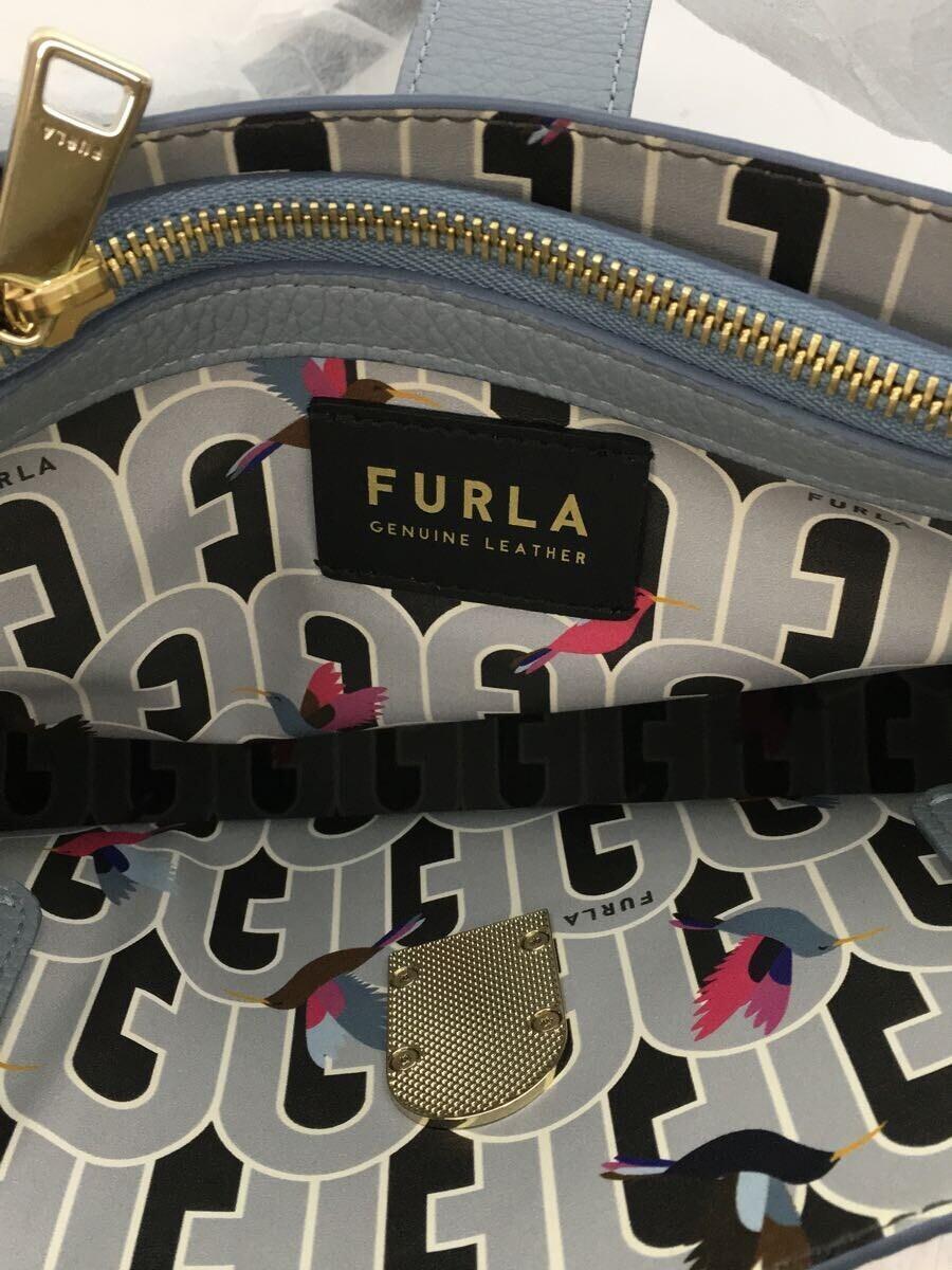 FURLA◆トートバッグ/-/BLU/無地_画像6