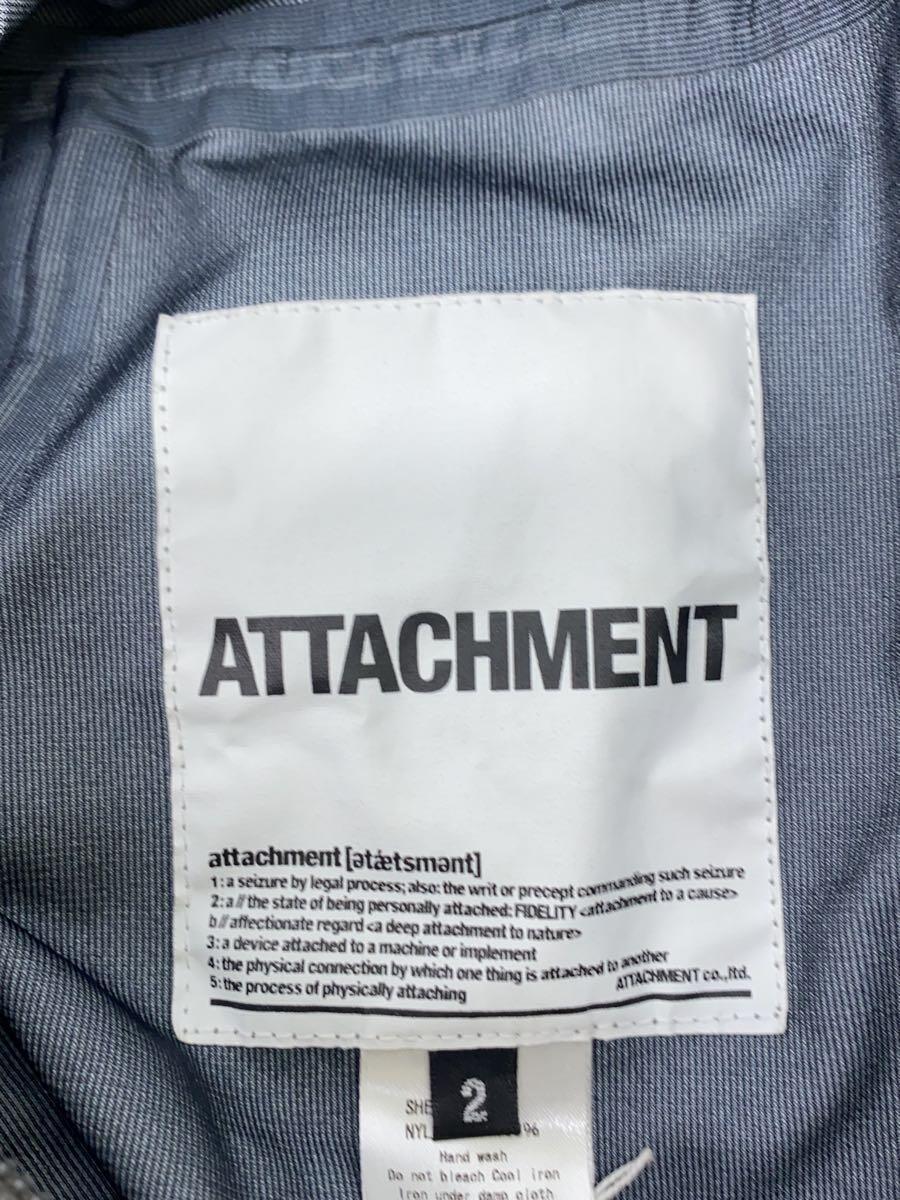Attachment◆ナイロンジャケット/2/ナイロン/グレー/マウンテンパーカー/止水ジップ/_画像3
