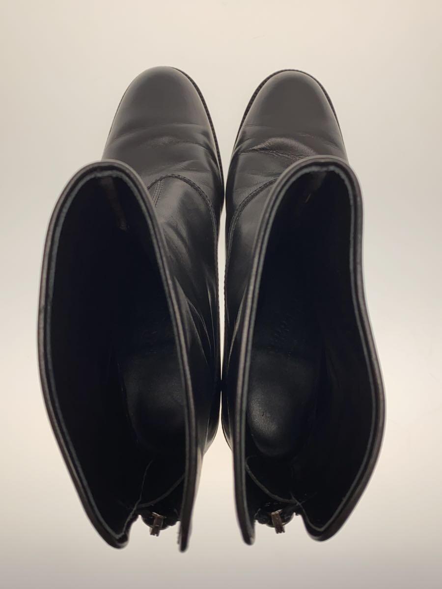 上品 Salvatore Ferragamo◇ショートブーツ/34/BLK/00269 22.0cm以下