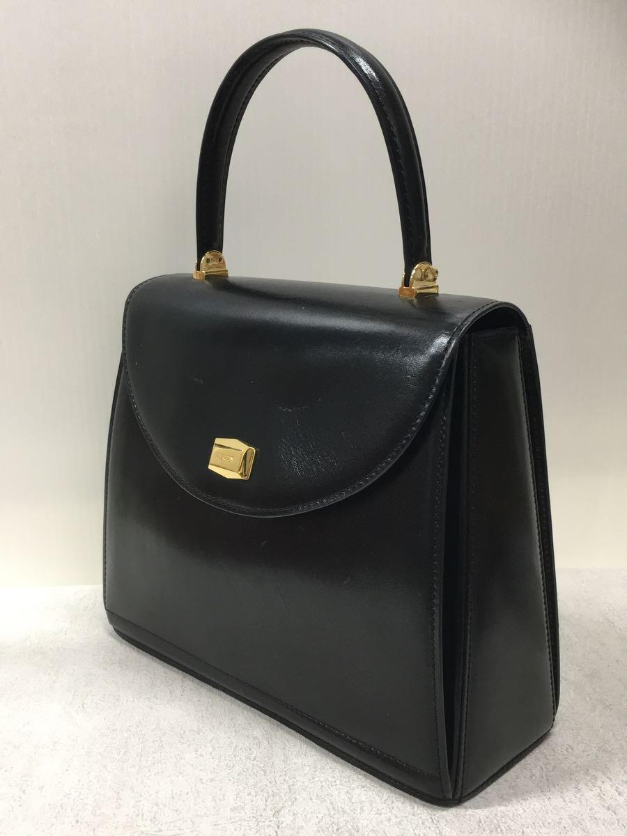 BALLY◆ショルダーバッグ/-/BLK/無地_画像2