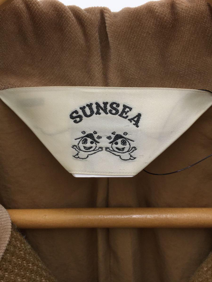 SUNSEA◆14AW/チェスターコート/-/-/YLW/チェック/SNS-14A35_画像3