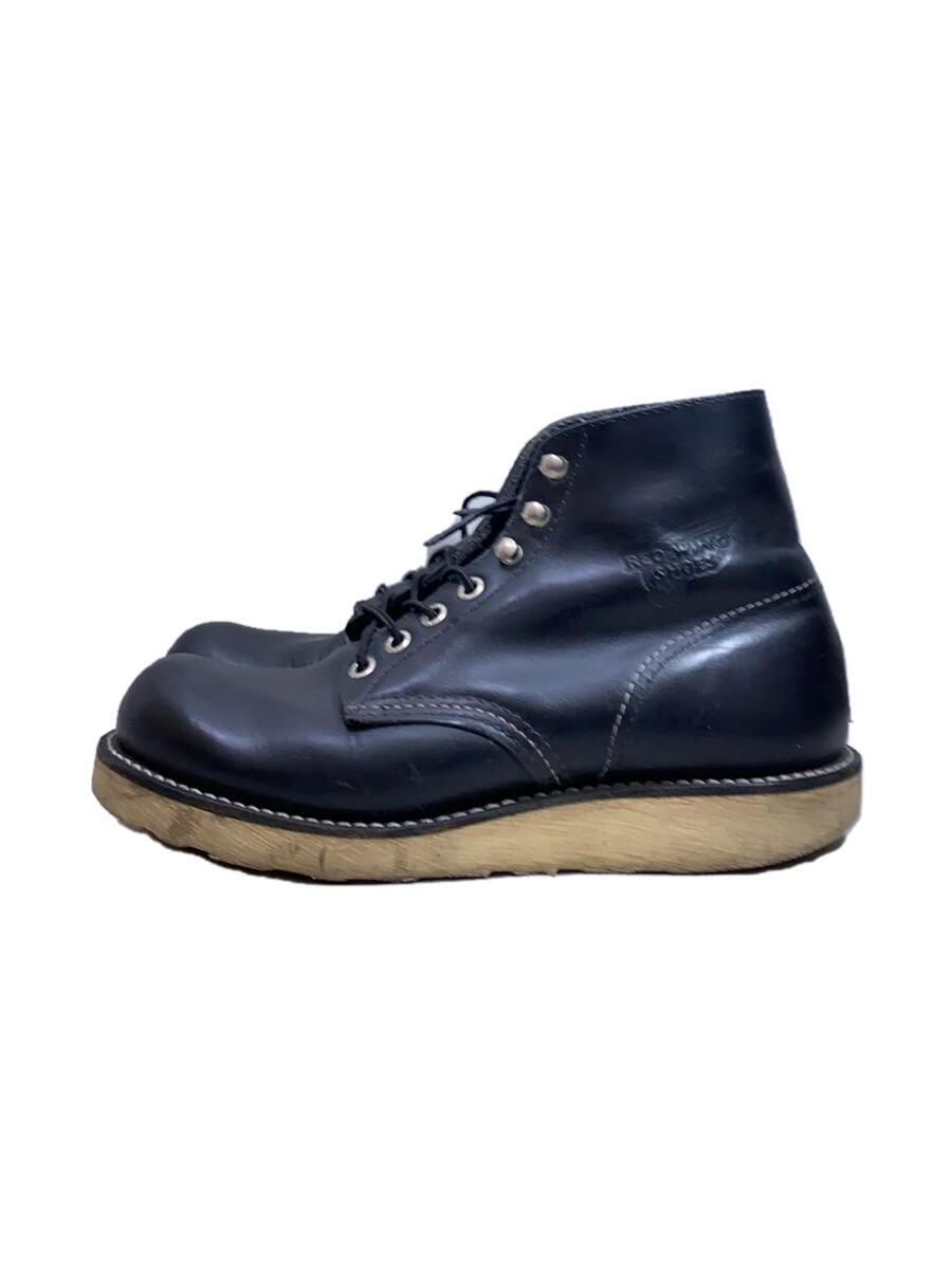 RED WING◆レースアップブーツ/US5/BLK/レザー_画像1