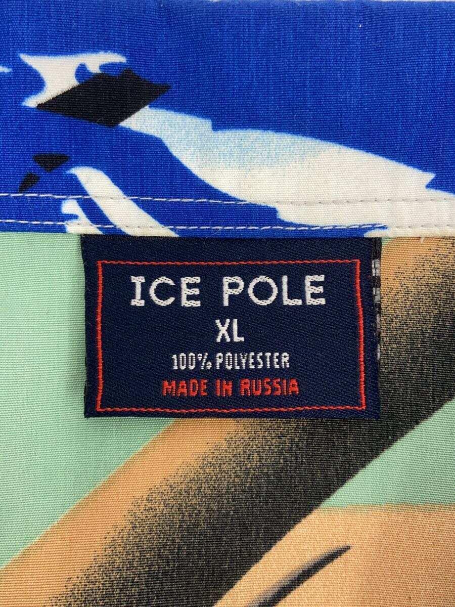 ICE POLE/半袖シャツ/XL/ポリエステル/BLU/総柄_画像3