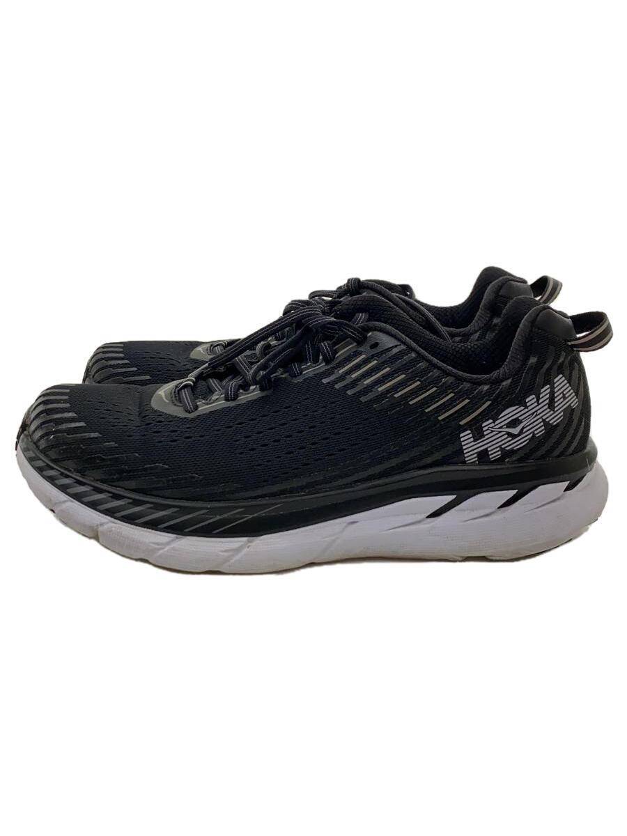 HOKA ONE ONE◆CLIFTON 5/ローカットスニーカー/26.5cm/BLK_画像1