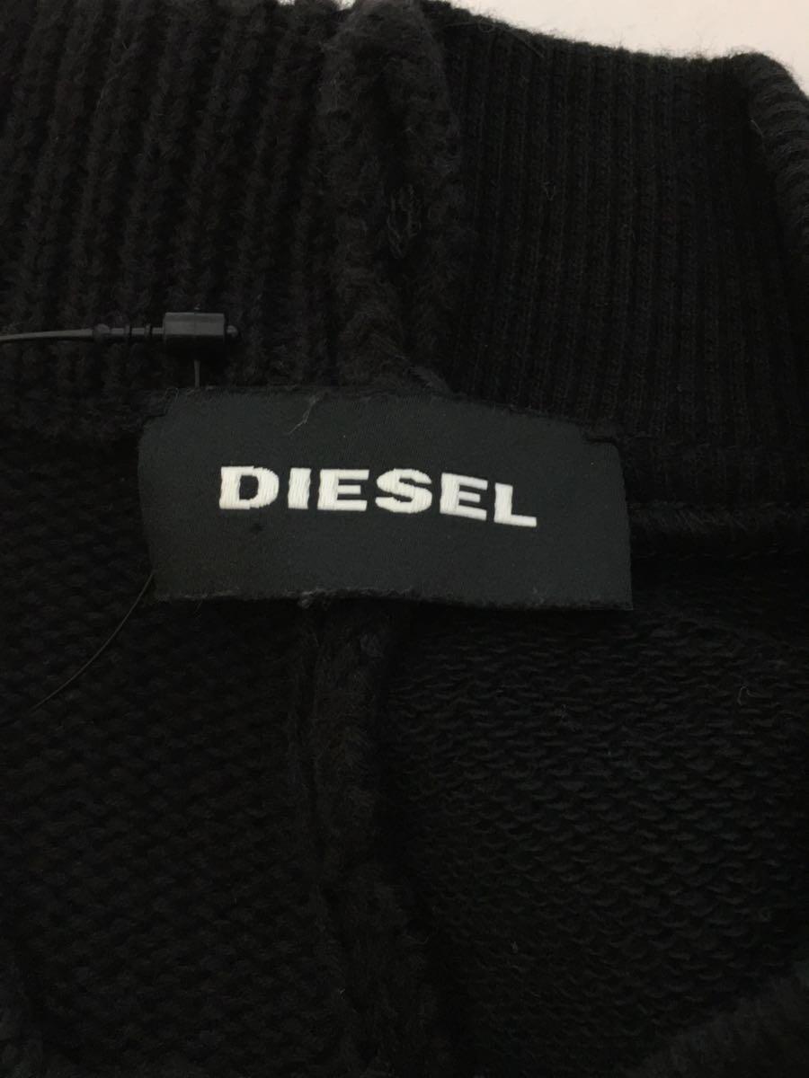 DIESEL◆K-LEDGER KNITWEAR/切替ブルゾン/M/コットン/ブラック/A00603_画像3