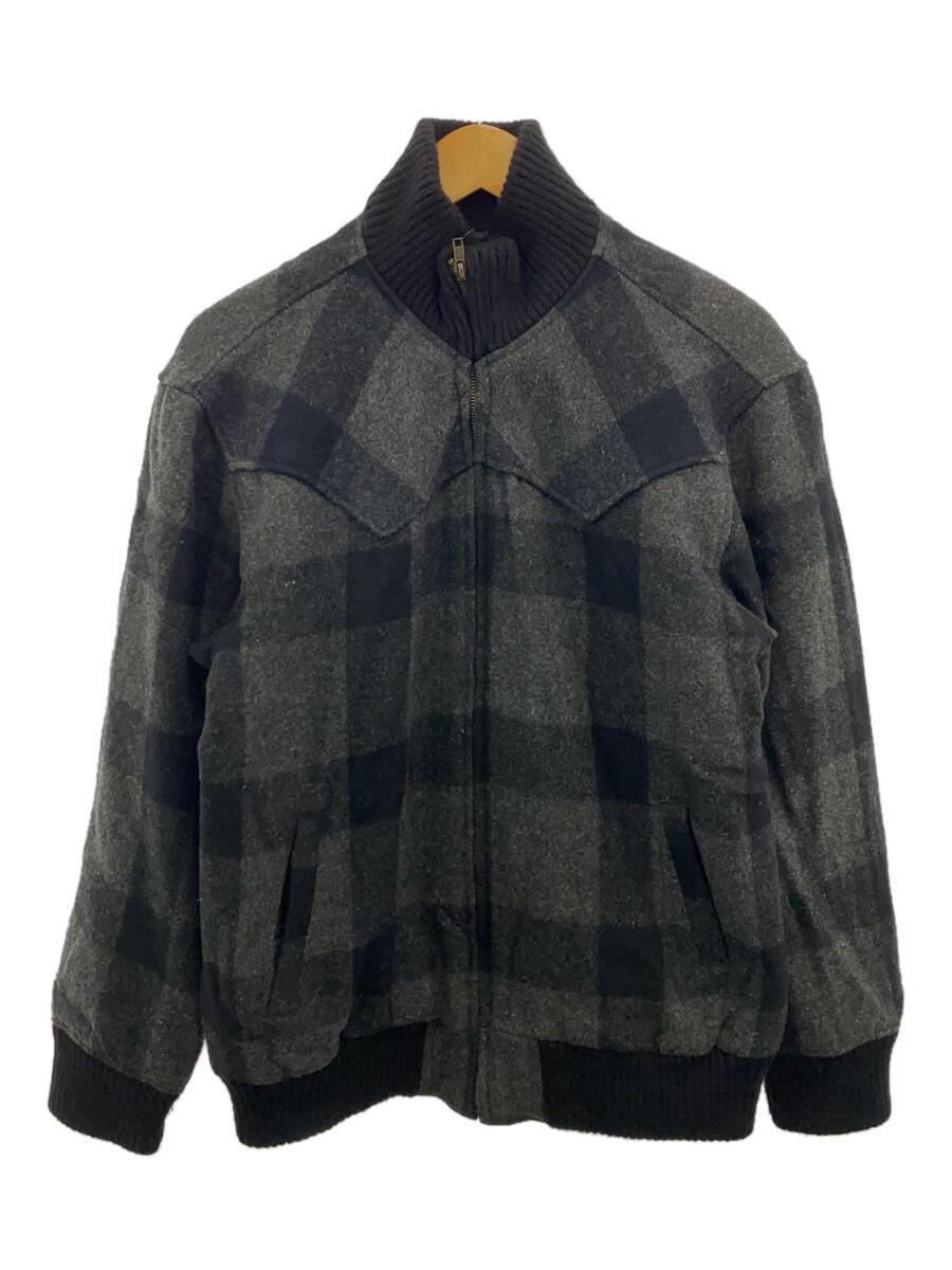 Woolrich◆ジャケット/M/ウール/GRY/チェック/2W5-5545_画像1