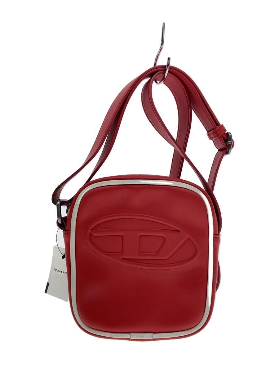 DIESEL◆RINKE IGNY CROSS BODYBAG/ショルダーバッグ/フェイクレザー/RED_画像1