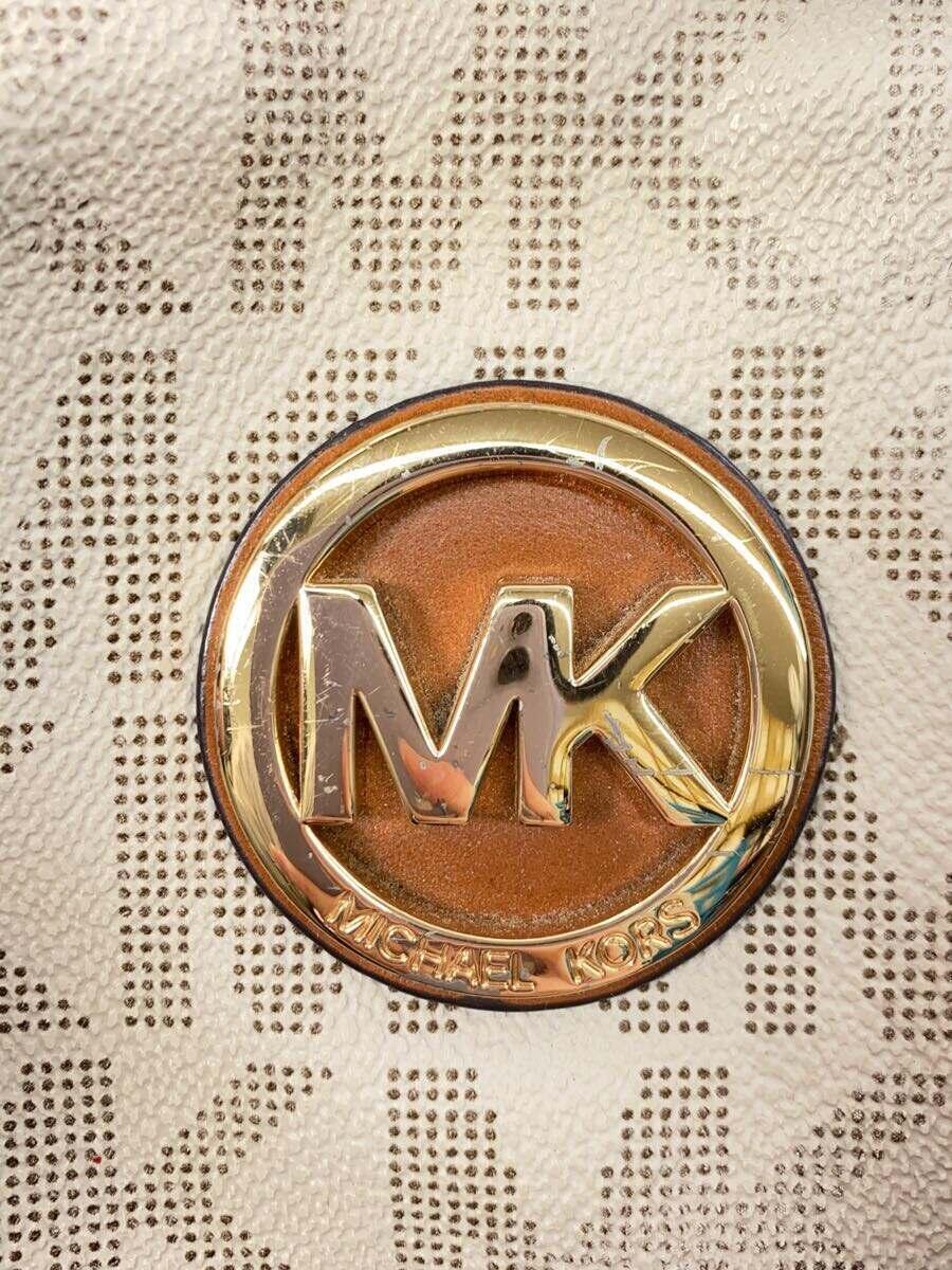 MICHAEL KORS◆トートバッグ/レザー/WHT/総柄/35T5GTVT2B_画像5