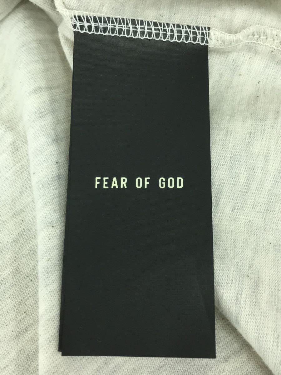 FEAR OF GOD◆Tシャツ/S/コットン/Eternalコレクション/ベージュフロックロゴTシャツ/タグ付き_画像4