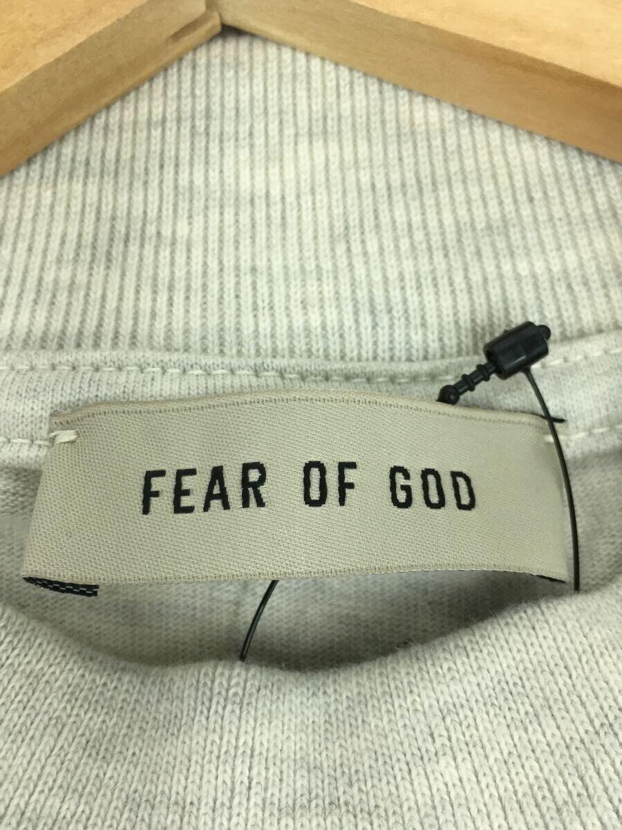 FEAR OF GOD◆Tシャツ/S/コットン/Eternalコレクション/ベージュフロックロゴTシャツ/タグ付き_画像3