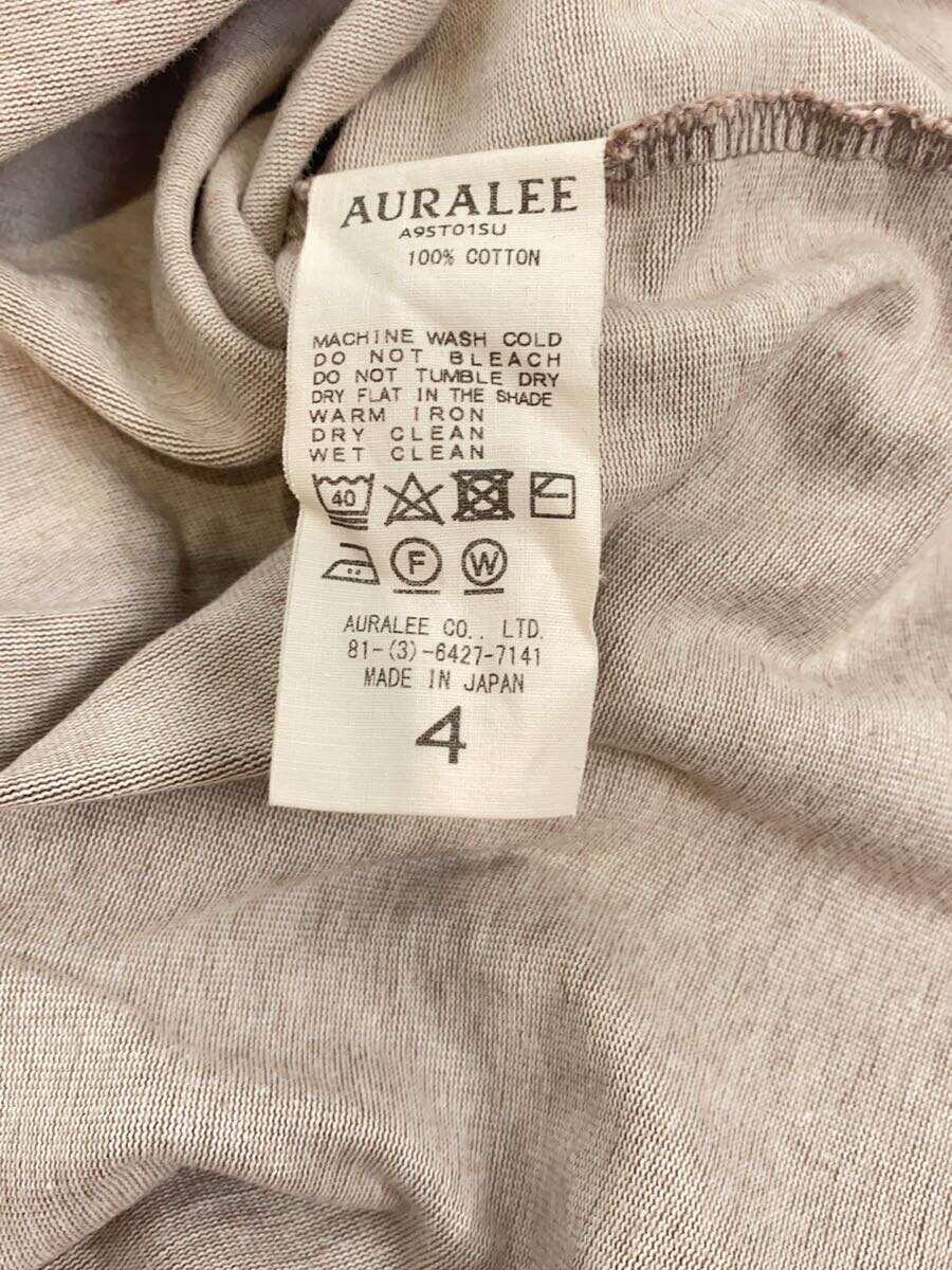 AURALEE◆Tシャツ/4/コットン/ピンク/A9ST01SU_画像4