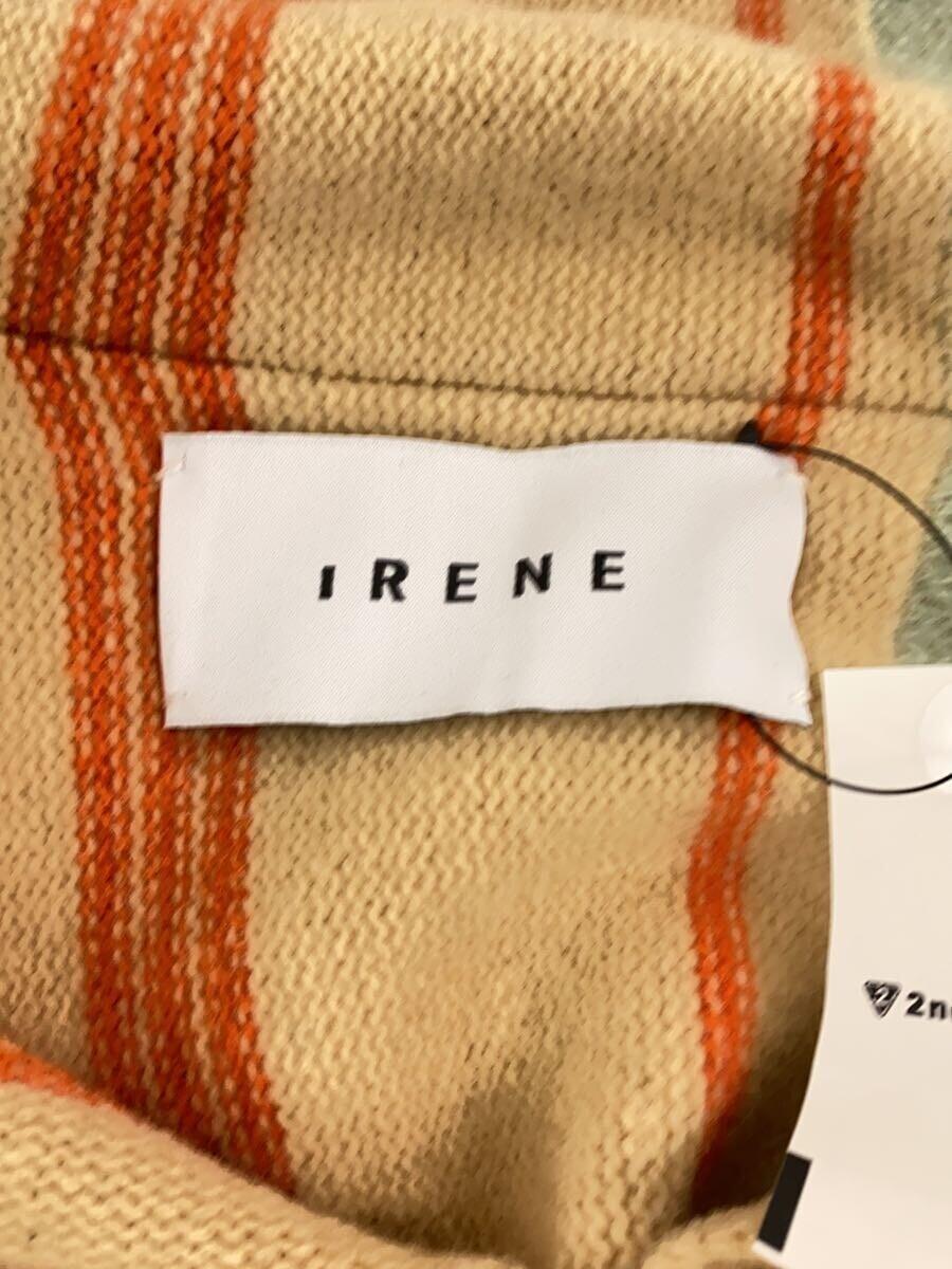 IRENE◆セーター(厚手)/36/ウール/BEG/ストライプ/22A81006_画像3