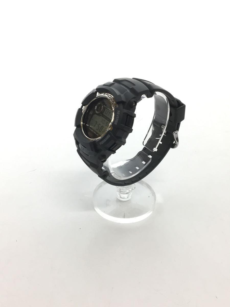 CASIO◆ソーラー腕時計・G-SHOCK/デジタル/ラバー/BLK/BLK_画像2