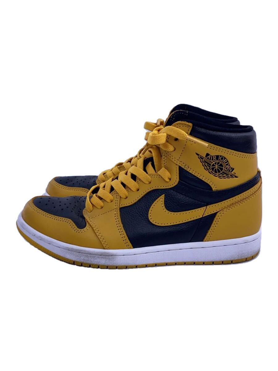 NIKE◆AIR JORDAN/25.5cm/YLW/レザー/555088-701