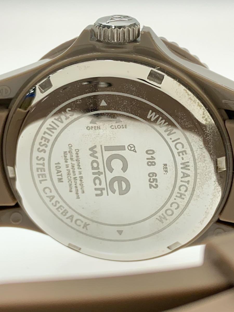 ice watch◆クォーツ腕時計/グレースフルベージュ/018652/アナログ/ブラウン/ブラウン_画像3