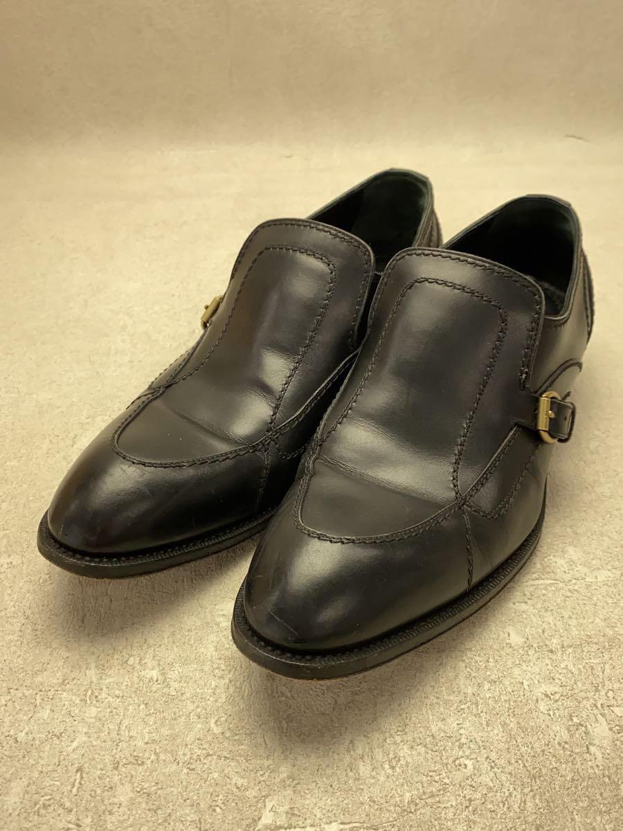 LOUIS VUITTON◆ローファー/US7.5/BLK/レザー_画像2