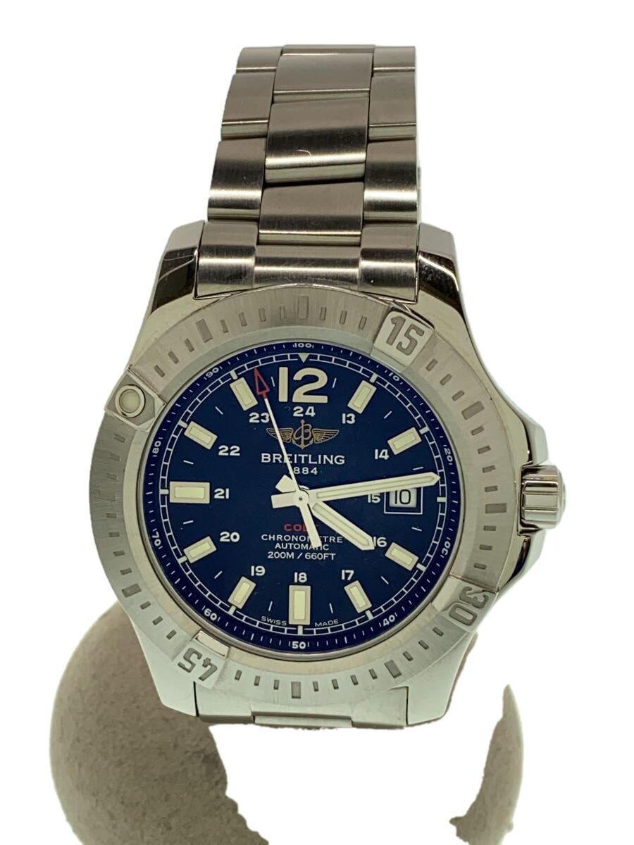 新しい到着 54975円 BREITLING◇自動巻腕時計/アナログ/ステンレス/NVY/SLV その他