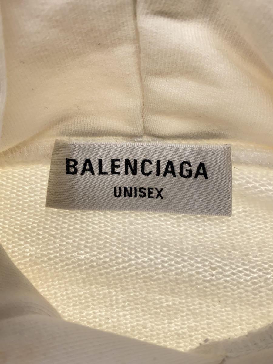 BALENCIAGA◆パーカー/1/コットン/WHT_画像3