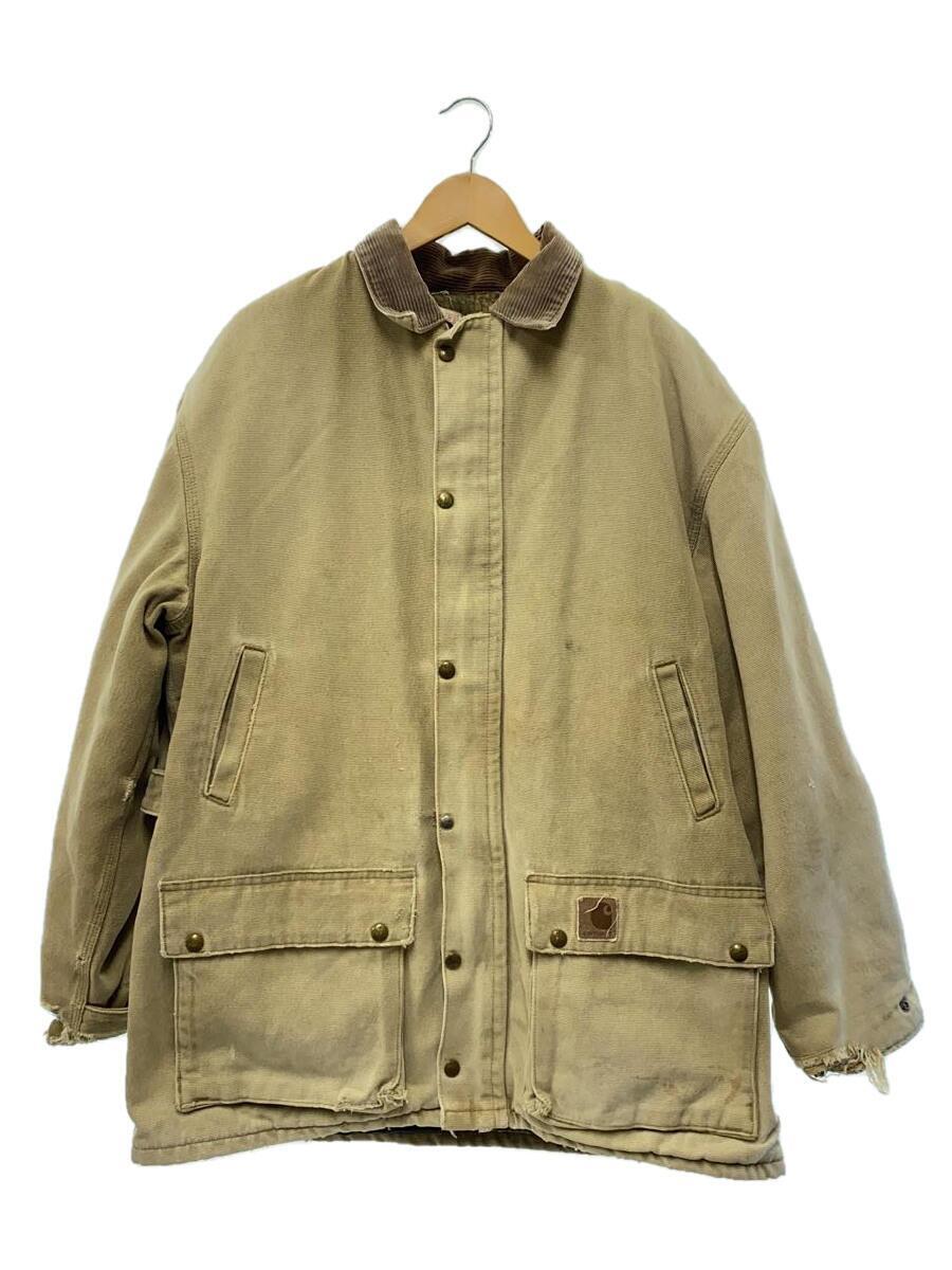 Carhartt◆Carhartt カーハート/カバーオール/L/コットン/BRW/無地/PB1472_画像1