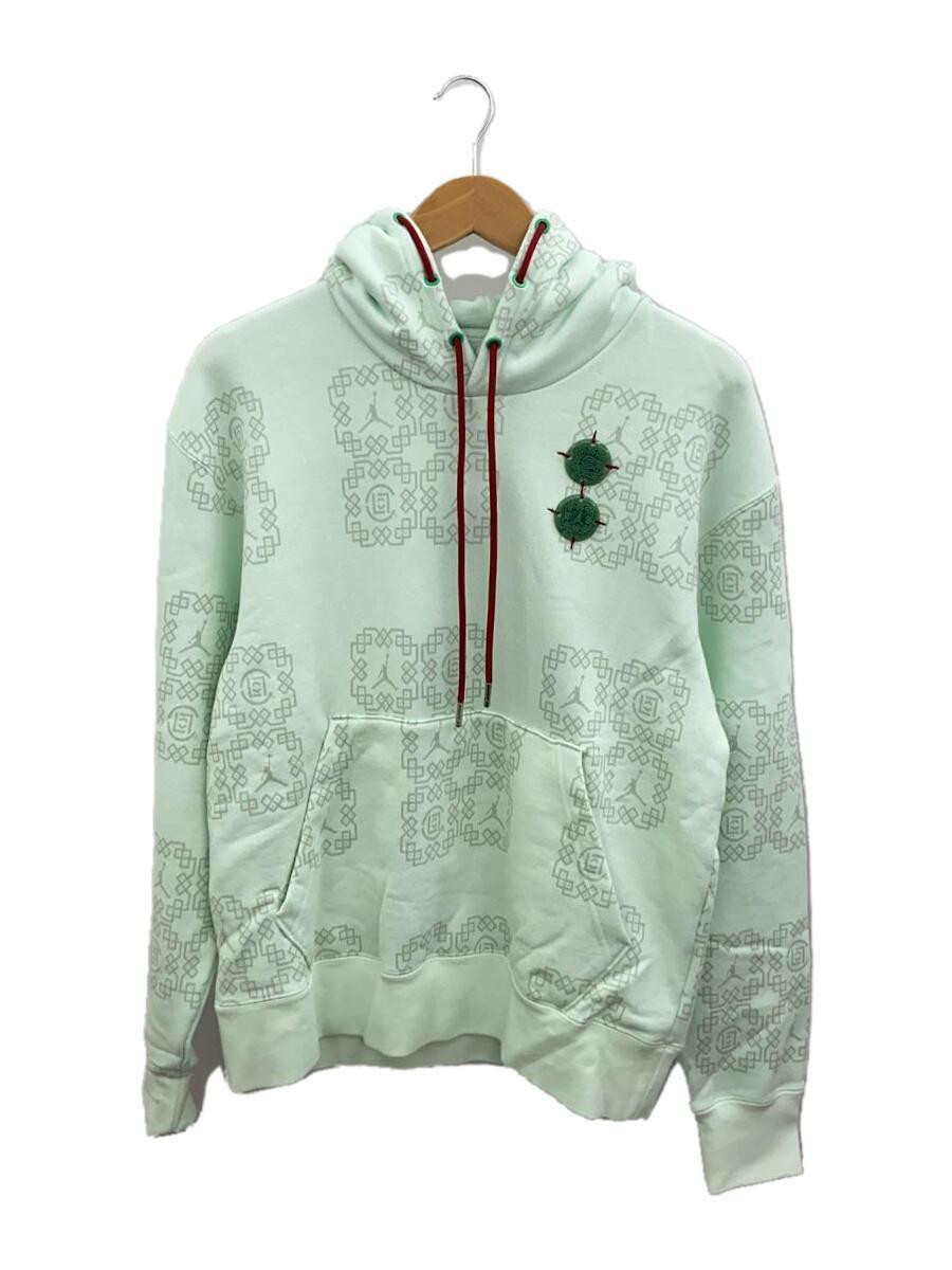 NIKE◆パーカー/M/コットン/GRN/総柄/DO0008-394/JADE Fleece Hoodie_画像1