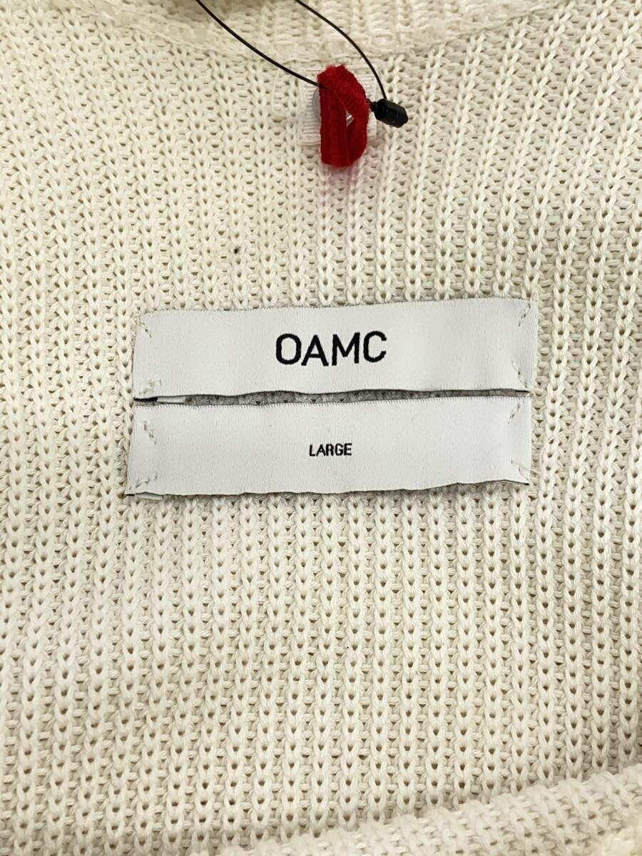OAMC(OVER ALL MASTER CLOTH)◆ショルダーパッチ/セーター(厚手)/L/コットン/CRM/I025642_画像3