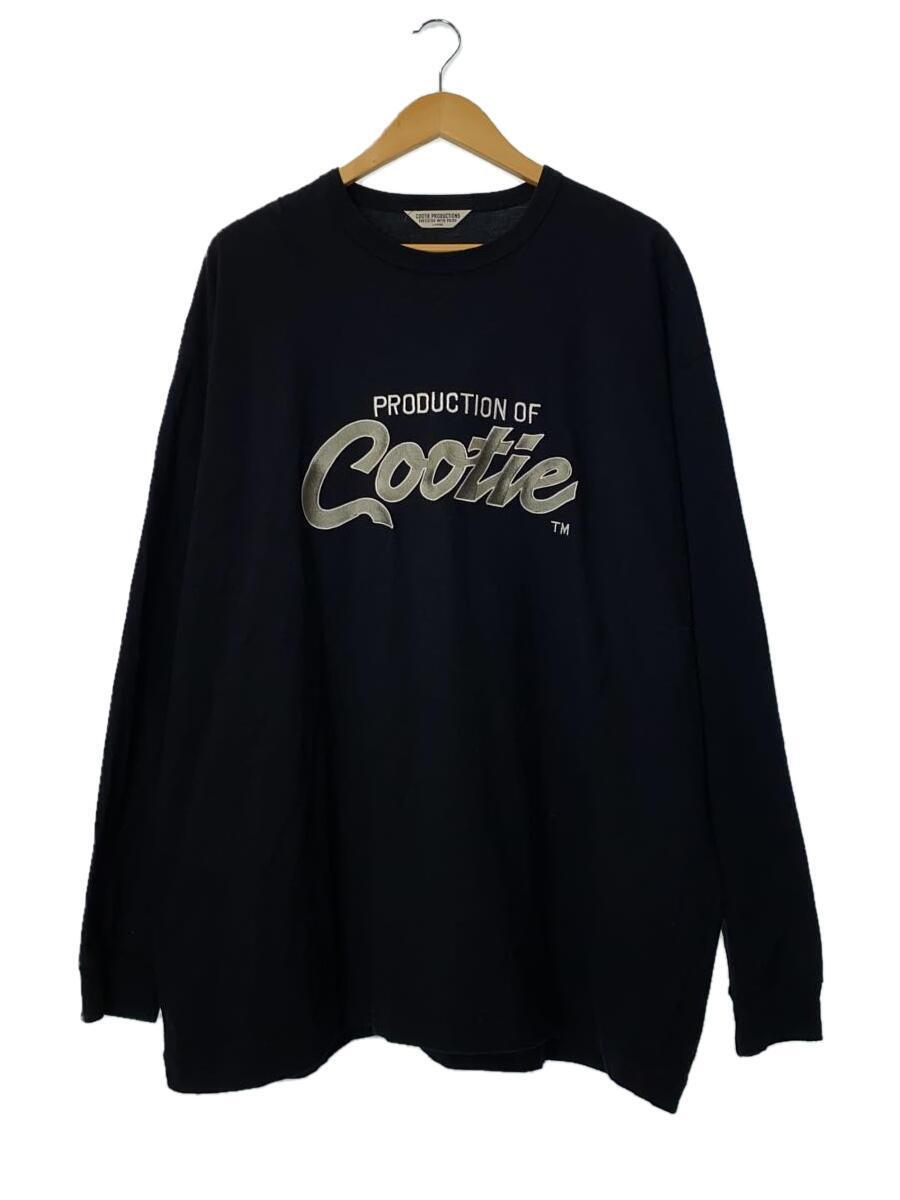 COOTIE◆長袖Tシャツ/L/コットン/BLK