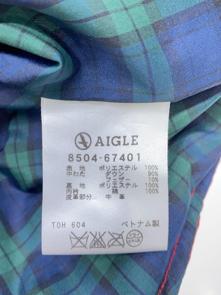 AIGLE◆ダウンベスト/L/ポリエステル/RED/8504-67401_画像4