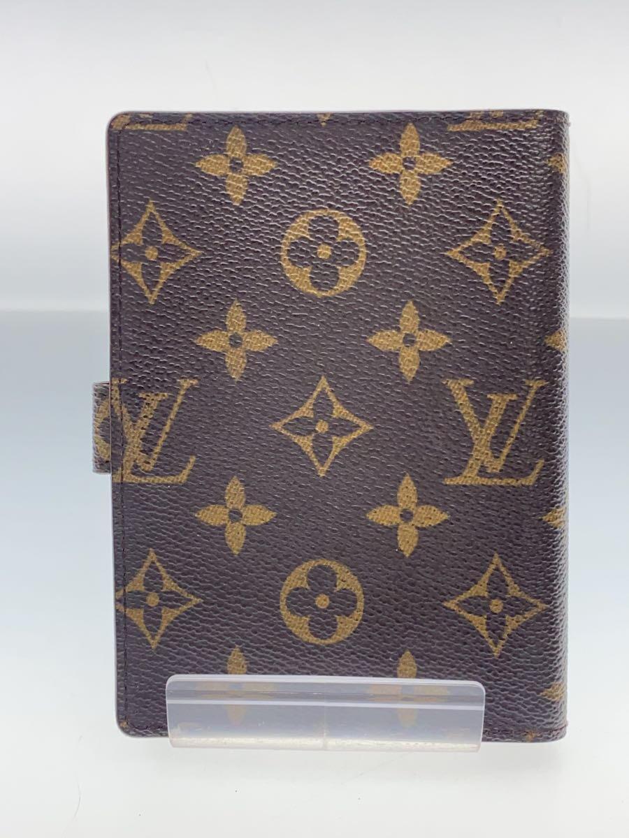 LOUIS VUITTON◆アジェンダPM_モノグラム_BRW/PVC/ブラウン/レディース_画像2