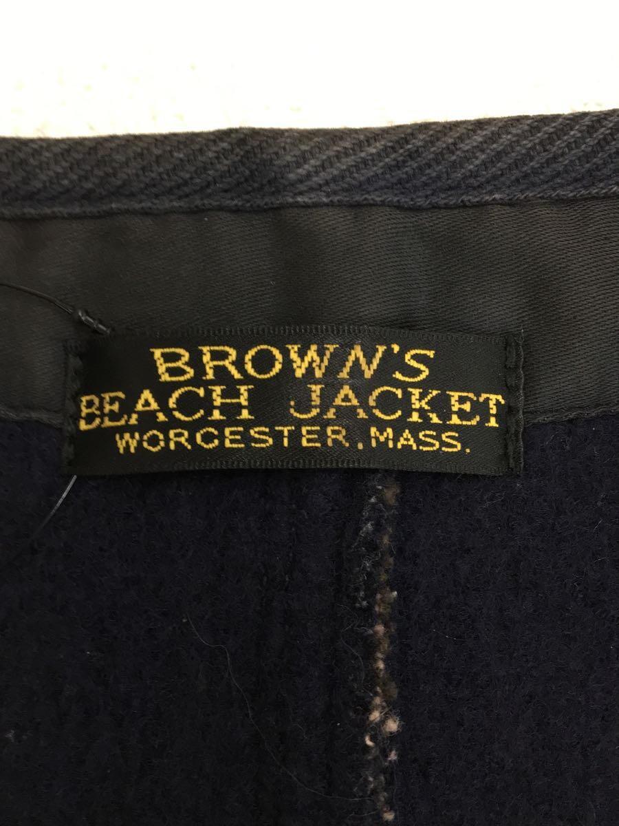 Brown’s BEACH JACKET◆ベスト/36/ウール/NVY/524_画像3