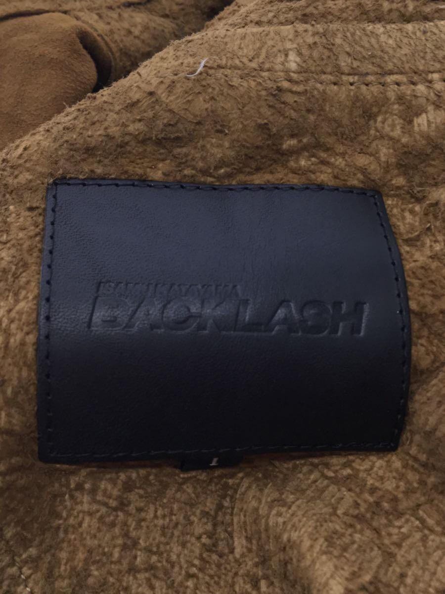 ISAMU KATAYAMA BACKLASH* single rider's jacket /S/ leather / Camel /1744-02