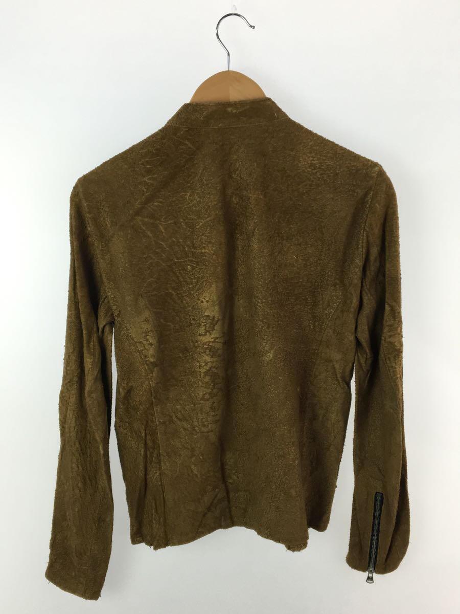 ISAMU KATAYAMA BACKLASH* single rider's jacket /S/ leather / Camel /1744-02