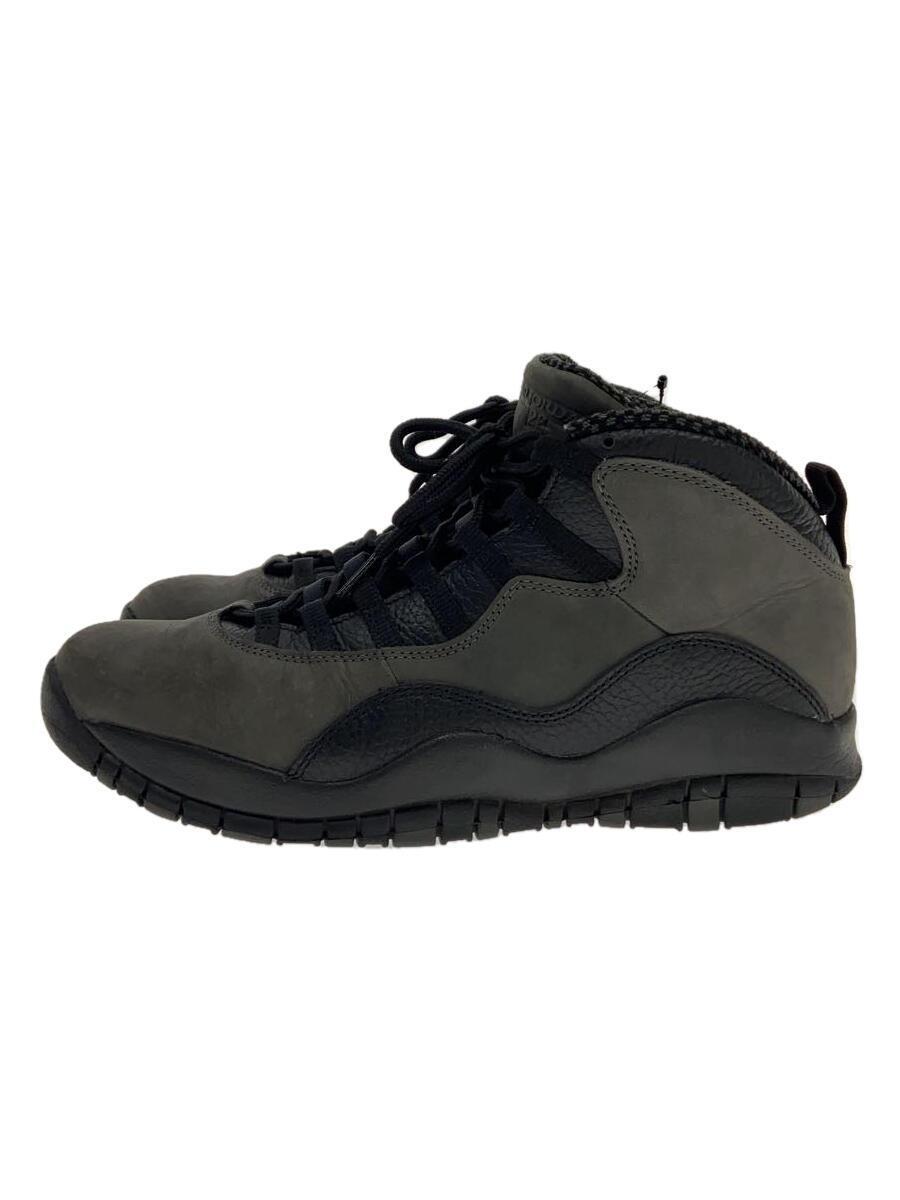 NIKE◆AIR JORDAN 10/DARK SHADOW/ハイカットスニーカー/29cm/GRY/310805-002_画像1