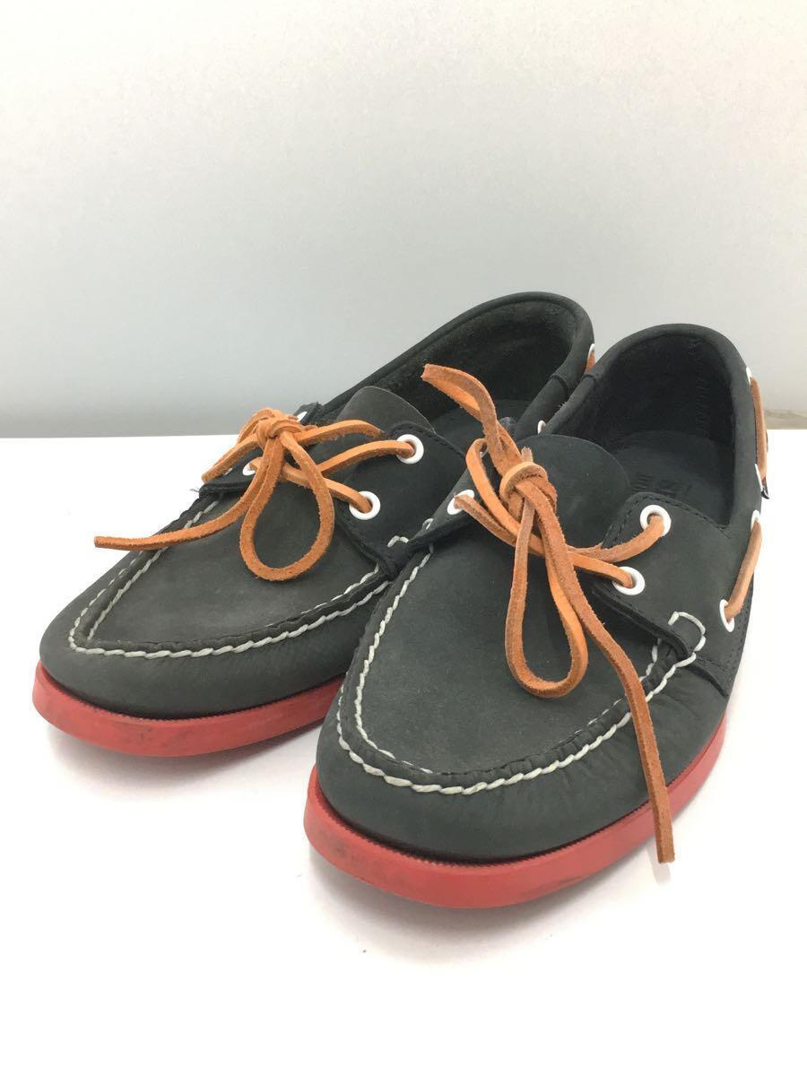 SEBAGO◆SEBAGO/セバゴ/デッキシューズ/DOCKSIDES/US8/ネイビー/レザー/B126007_画像2